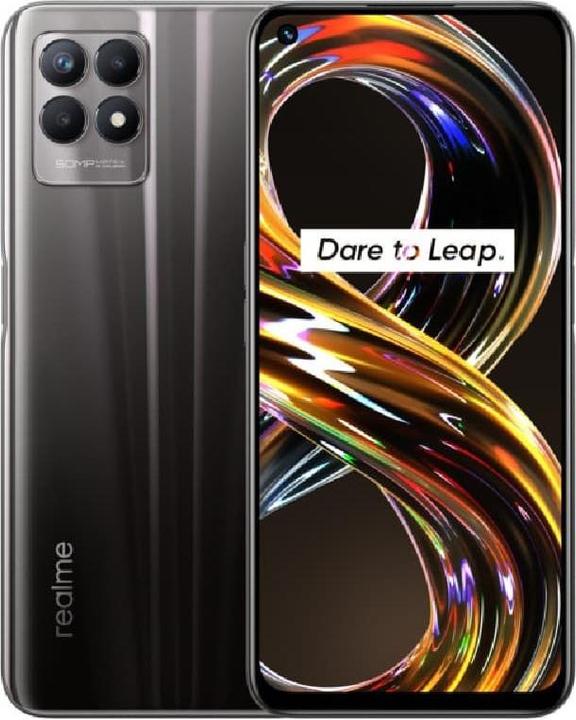 Produktbild realme 8i (128 GB, Space Black, 6.60", Dual SIM + SD, 50 Mpx, 4G)