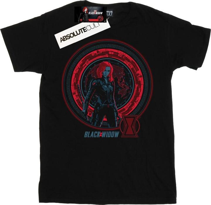 Image du produit - T-shirt BLACK WIDOW MOVIE COMPUTER GLOBE - Femme (5XL)