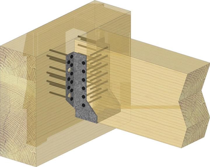 Actual product image Simpson Sst SIMPSON beam shoe BSNN 100x100 hot-dip galvanised external with rating (Joist hanger, 1 pcs.)