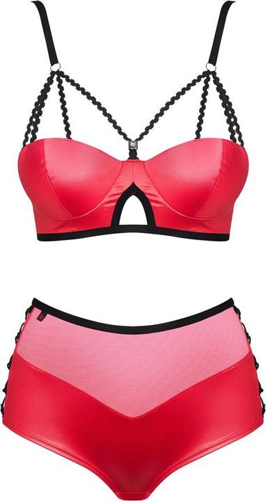 Actual product image Obsessive Leatheria 2-pcs set red S/M (S/M)