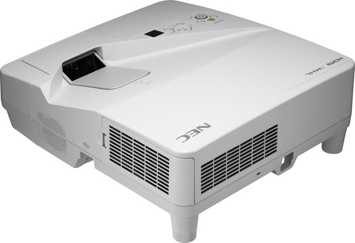 Actual product image NEC UM301W Ultra-short throw Projector LCD incl.wall mount WXGA 3000ANSILumen (WXGA, 3000 lm, 0.36:1)