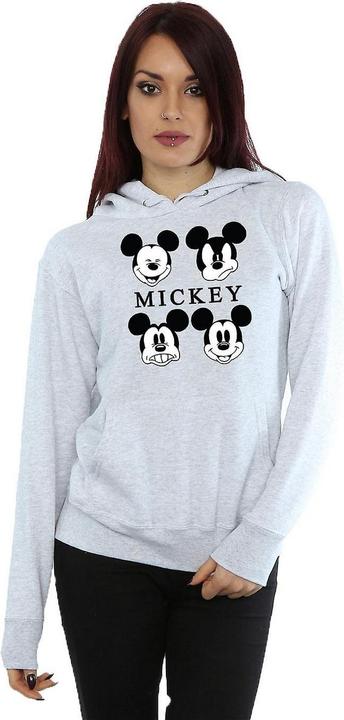Actual product image Disney Womens/Ladies Mickey Mouse Four Heads Hoodie (XXL)
