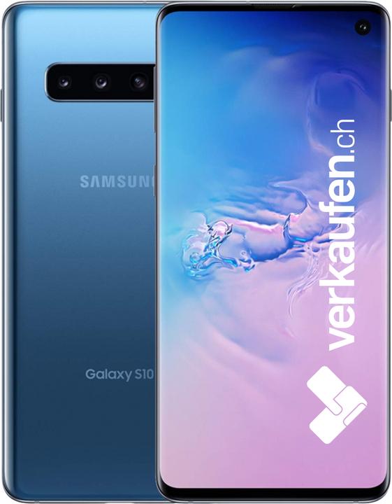 verkaufen.ch Galaxy S10 (128 GB, Prism Blue, 6.10", 12 Mpx, Hybrid Dual SIM, A / Wie neu)