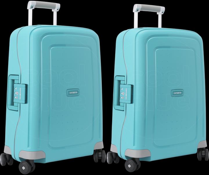 Immagine prodotto Samsonite S'Cure Spinner 55cm Aqua Blue Duo Lugcase set (34 l, Bagaglio a mano (fino a 50 litri))