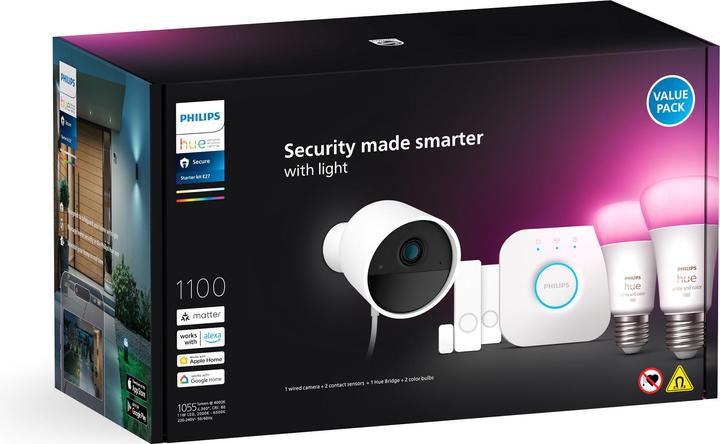 Immagine prodotto Philips Hue Pacchetto di telecamere Secure (1100 lm, E27)