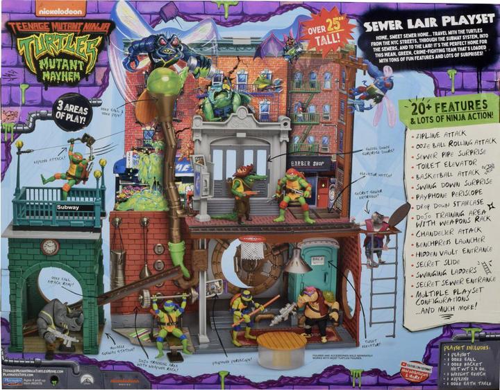Actual product image Boti Ninja Turtles : Teenage Years playset Quartier général