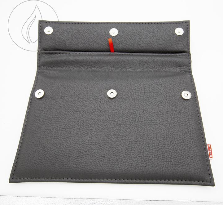 Produktbild Stalin MeetingBag Kunstleder schwarz mit dunkelgrauen Nähten (Smartphones bis 6 Zoll)