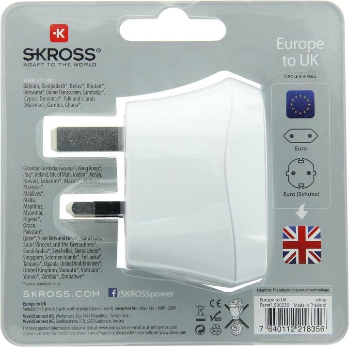 Image du produit Skross Adaptateur de voyage unique