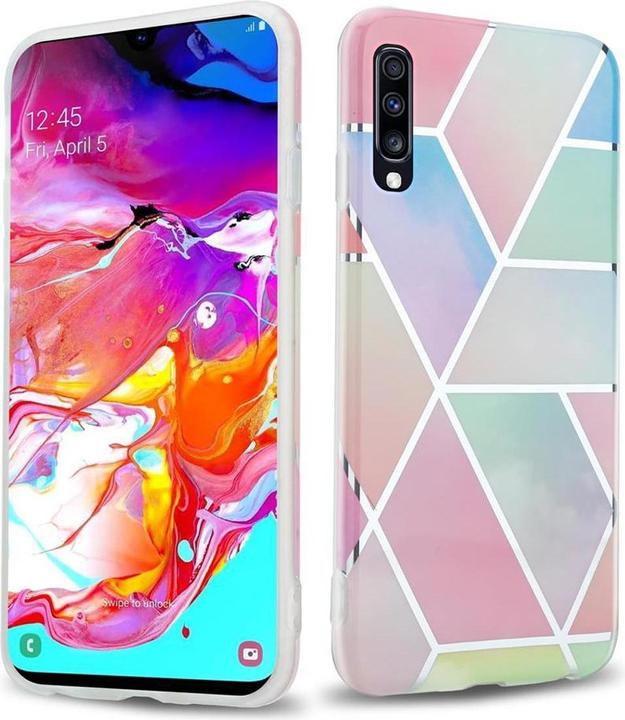 Produktbild Cadorabo IMD TPU Bunter Marmor Cover (Samsung Galaxy A70, Samsung Galaxy A70S)