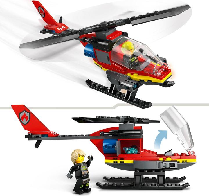 Produktbild LEGO Feuerwehrhubschrauber (60411, LEGO City)