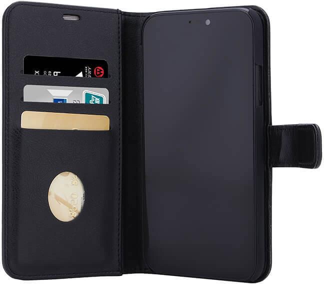 Produktbild Radicover Radiationprotected Wallet PU iPhone 12/12 PRO Flipcover - Black (Apple iPhone 12, Realme 12 Pro+)