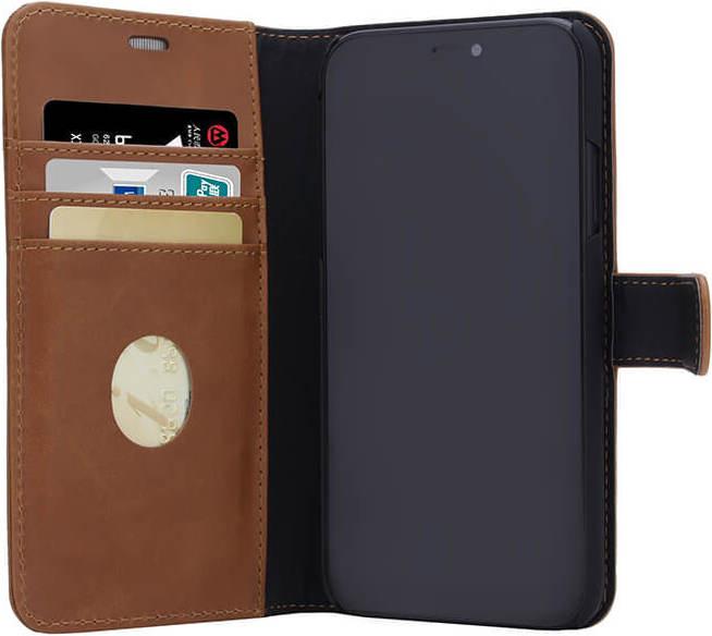 Image du produit Radicover Radiationprotected Mobilewallet Leather iPhone 12 Mini Exclusive 2in1 Coque magnétique (Apple iPhone 12 mini)
