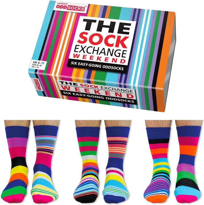 Actual product image United Oddsocks The Sock Exchange Weekend (pack of 3, 39 - 46)