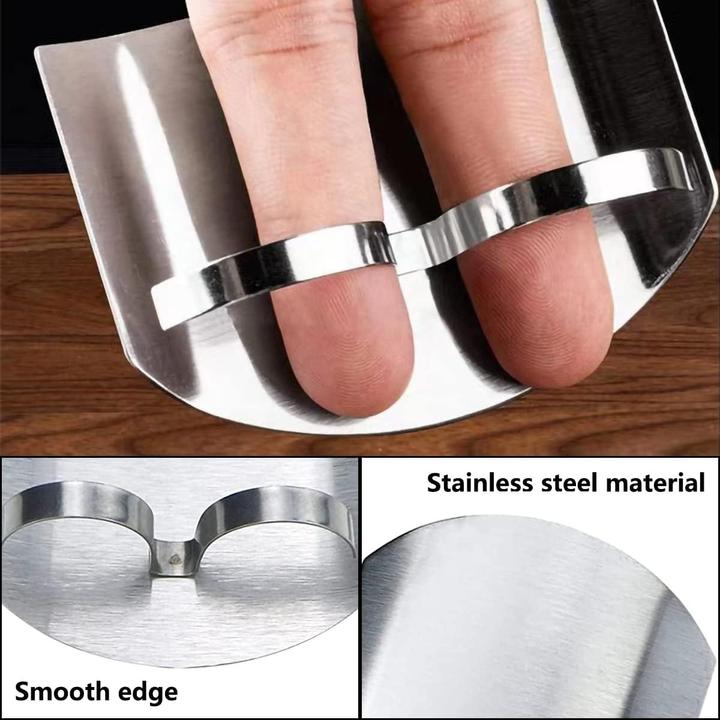 Immagine prodotto ASMI Protezione per le dita degli utensili da cucina in acciaio inox Due