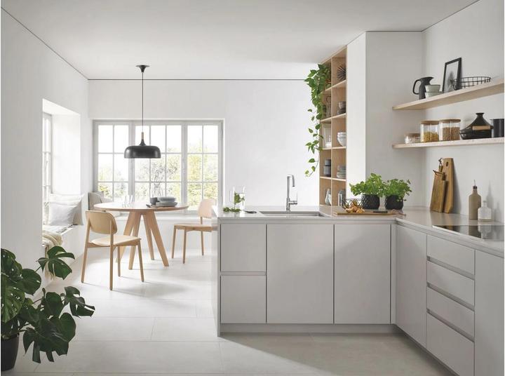Immagine prodotto Grohe Miscelatore da cucina Start QuickFix, bocca alta, a U, girevole, cromo