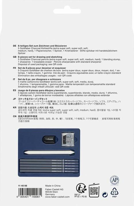 Image du produit Faber-Castell Fusain Goldfaber bleu 1 kit