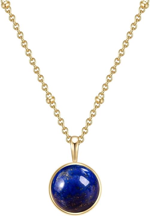 Produktbild Glanzstücke München Damen Sterling Silber Lapislazuli gelbgold 40,0 cm Basiskette + 5,0 cm Verlängerung - 11036 (Sterling Silber, 40 - 45 cm)