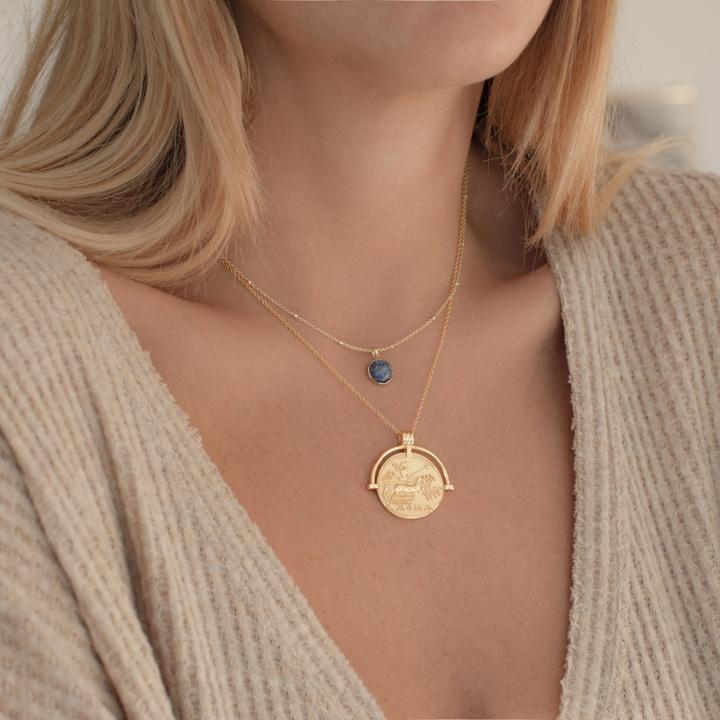 Produktbild Glanzstücke München Damen Sterling Silber Lapislazuli gelbgold 40,0 cm Basiskette + 5,0 cm Verlängerung - 11036 (Sterling Silber, 40 - 45 cm)