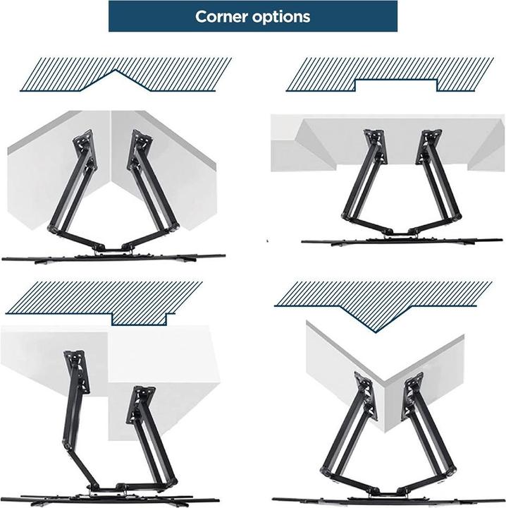 Produktbild Gembird Full-motion Corner TV Wall Mount (Wand, 75", 45.50 kg)