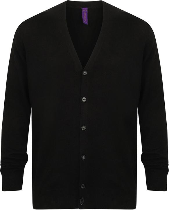 Produktbild Henbury Feinstrickstrickjacke Mit Vausschnitt (4XL)