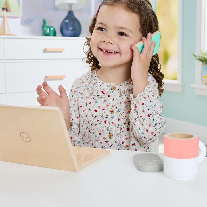 Actual product image Mattel Fisher-Price Wooden Work from home set