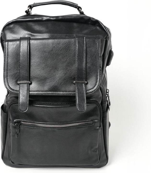 Produktbild Hermex Laptop-Rucksack Tagesrucksack Business-Rucksack PU-Lederrucksack (15 l)