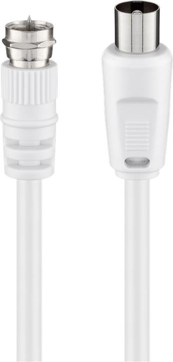 Produktbild Goobay SAT/Antenna Anschlusskabel, Weiss, 5 m (70 dB, Antennenkabel)