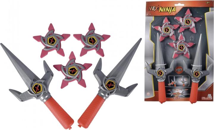 Simba Next Ninja Messer und Wurfsterne, rot