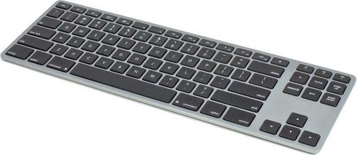 Matias Tastiera wireless US QWERTY senza Numpad per MacBook Space Gray (Ing. Int., Senza fili)