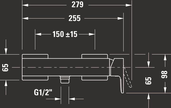 Image du produit Duravit Manhattan Mitigeur monocommandé pour douche apparent, consommateur 1, MH4230000
