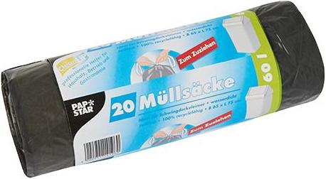 Productafbeelding Papstar 14196 Afvalzak (e) (20 x, 60 l)