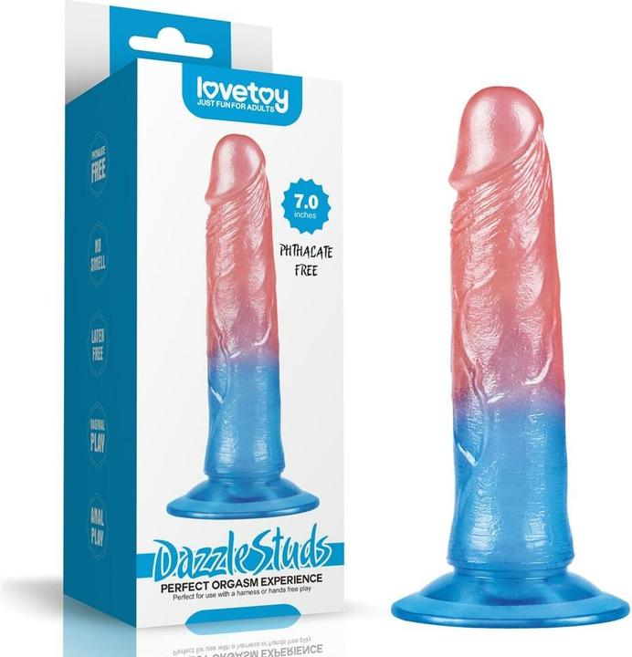 Lovetoy Dildo Dazzle Studs 7.0"
