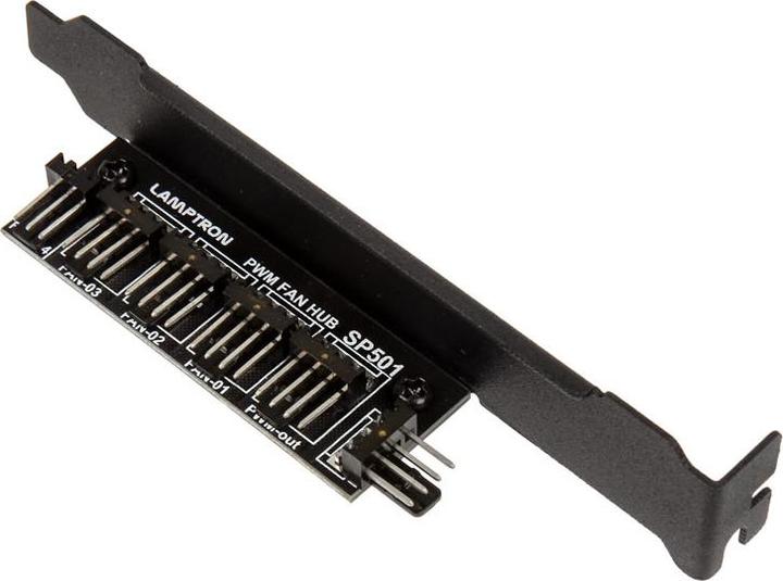Produktbild Lamptron SP501 PWM-Hub für PCI-Blende (4 Lüfter)