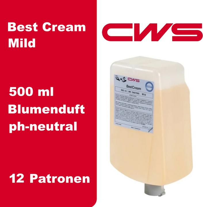 Actual product image CWS Liquid soap, pack of 12 bottles, 0.5 l each, mild, pink-orange. (Liquid soap, 500 ml)
