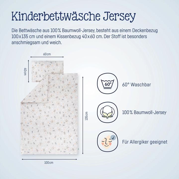 Immagine prodotto Julius Zöllner Maglia per bambini Savannah Beige 100 x 135 + 40 x 60 cm