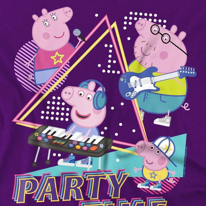 Actual product image Peppa Pig Childrens/Kids Party Time Family T-Shirt (116)