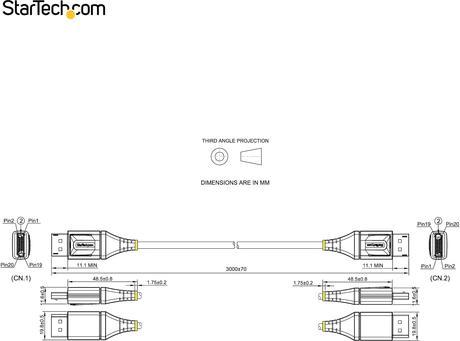Produktbild StarTech DP14VMM3M DisplayPort-Kabel (3 m, DisplayPort)