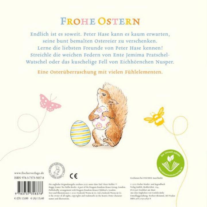 Immagine prodotto Frohe Ostern, Peter Hase (Tedesco, Ceramista Beatrice, 2021)