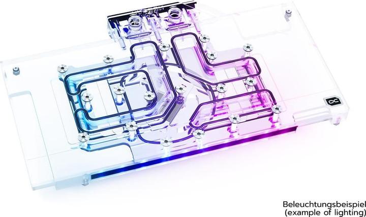 Produktbild Alphacool Eisblock Aurora GPX-A RX 6700XT Gaming X mit Backplate - Acryl + Nickel