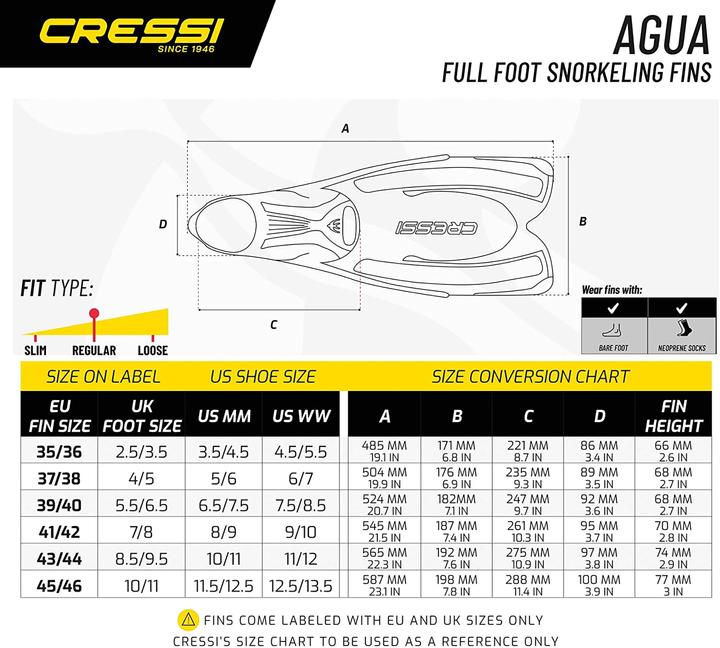 Actual product image Cressi Agua (43 - 44)