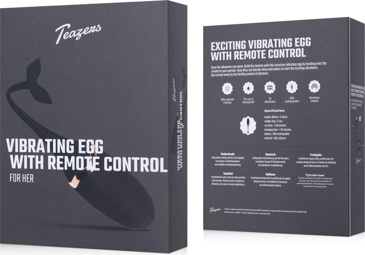 Produktbild Teazers Luxuriöses vibrierendes Ei mit Fernbedienung
