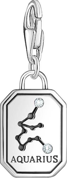 Produktbild Thomas Sabo Charm-Anhänger Sternzeichen Wassermann mit Steinen Silber (925er Silber)