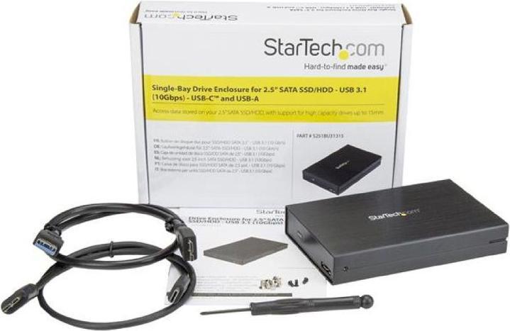 Produktbild StarTech 2.5" SATA ENCLOSURE - USB-C, A (2.5")