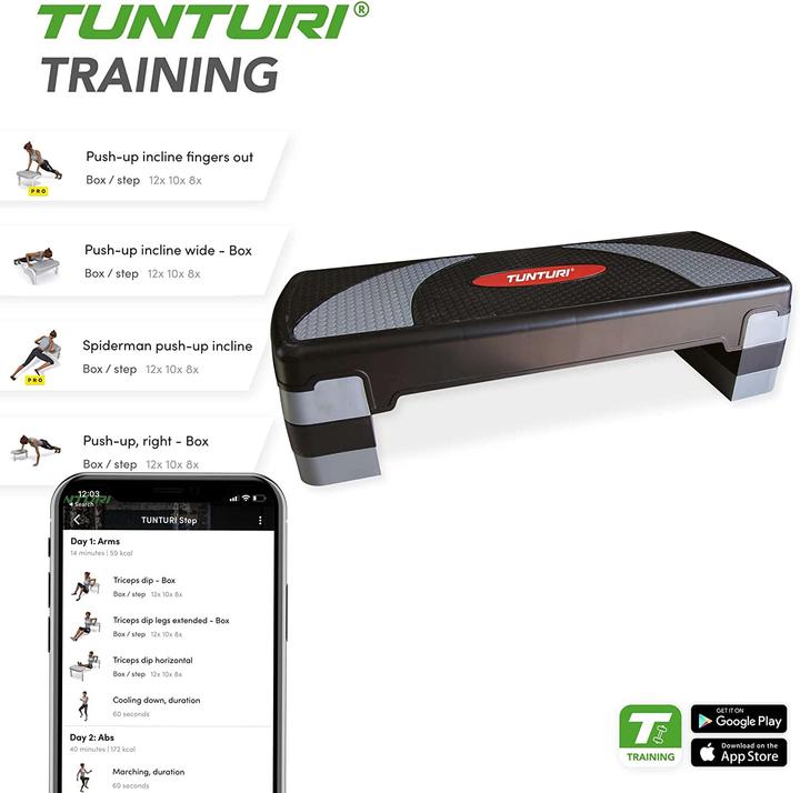 Actual product image Tunturi Aerobic Step Up Board Compact Stepper