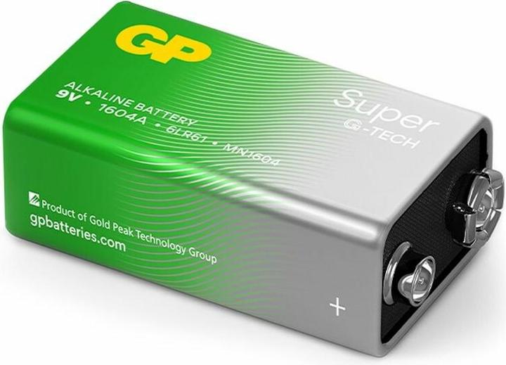 Actual product image GP Batteries GP Super Alkaline 9V-Block 6LR61 Neu 0301604AETA-B1 (1 pcs., AA)