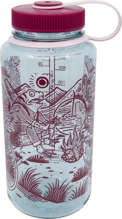 Image du produit Paul Component Engineering Paul Component Bike Camping Froggies Nalgene Wasserflasche, 1.000ml, clear/red