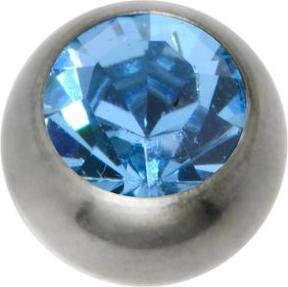Image du produit Bijouteria 1.2mm Titane élément de piercing (Cristal Swarovski, Titane)