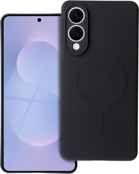 Produktbild 4Kom Back panel cover OEM SILICONE MAG COVER case compatible with MagSafe for SAMSUNG S25 Edge black (Samsung Galaxy S25 Edge)
