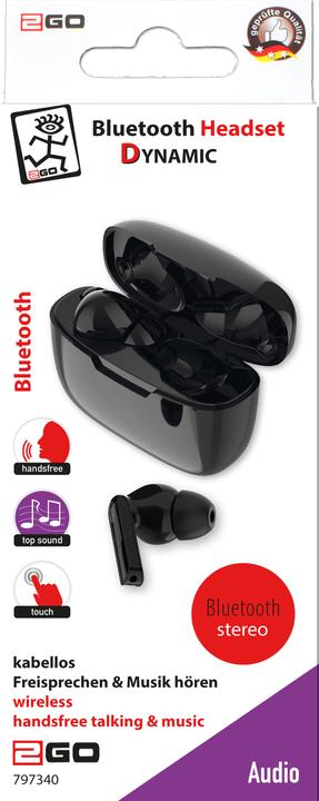 Image du produit 2GO TWS Dynamic Casque sans fil intra-auriculaire Appels/musique Bluetooth (120 h, Sans fil)
