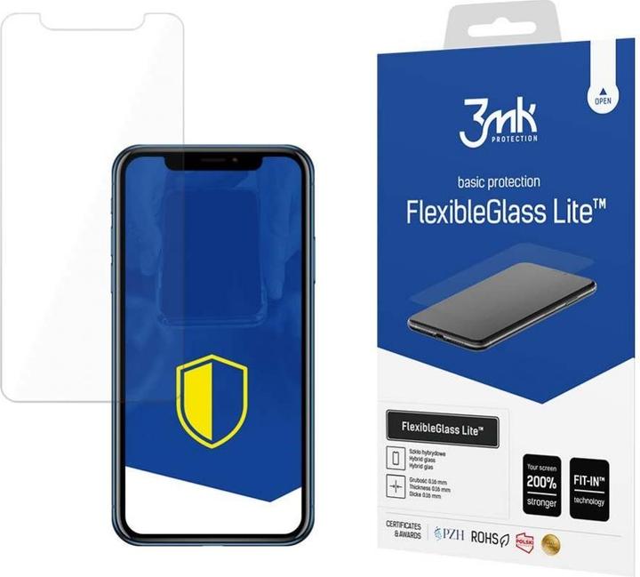 Actual product image 3MK hybrid glass Flexible 2.5D Lite for iPhone Xr (1 Piece, Apple iPhone XR)